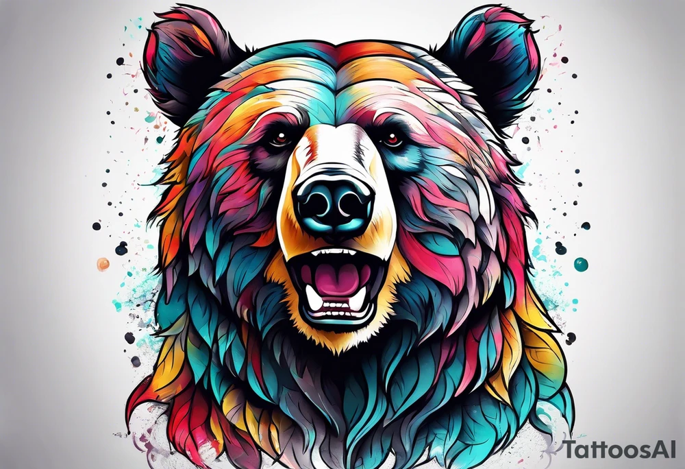 Dancing bear tattoo idea