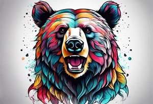 Dancing bear tattoo idea