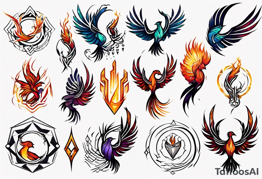 Phoenix tattoo idea