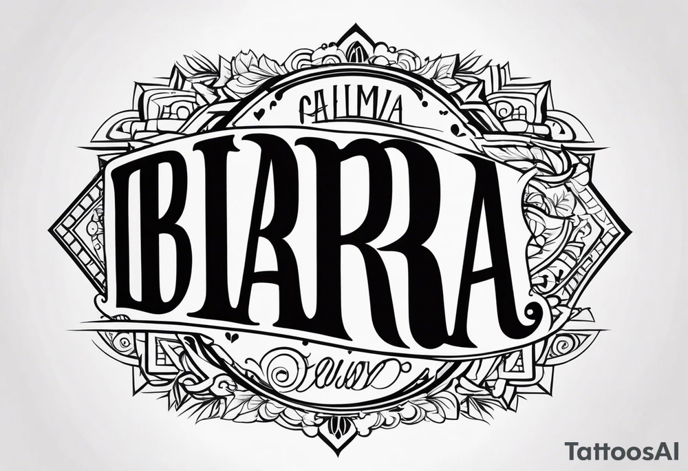 I Barra tattoo idea