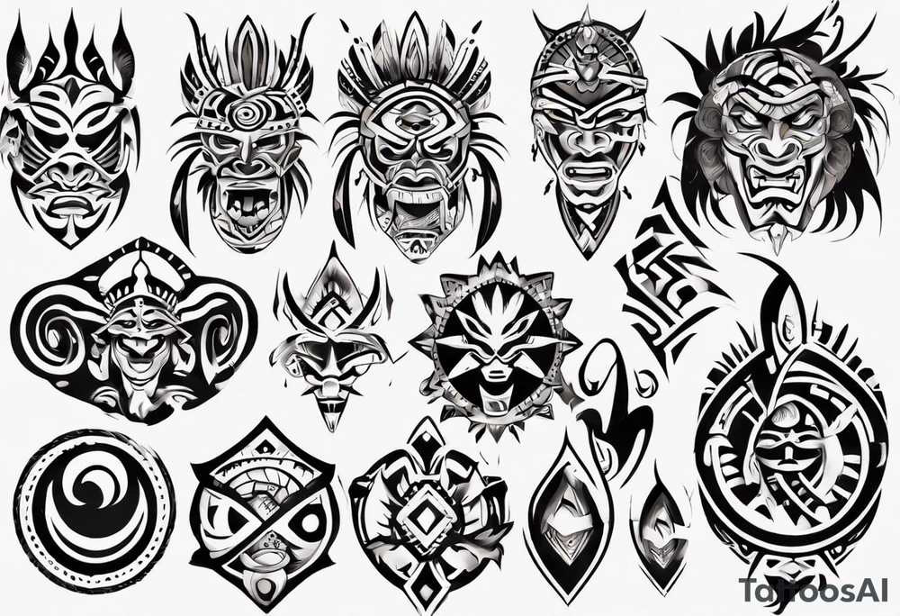 philippines, native, tribal, sleeve tattoo idea
