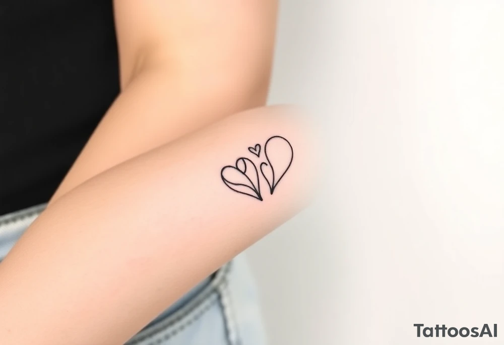 Siluetas de pareja tattoo idea