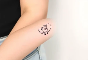 Siluetas de pareja tattoo idea