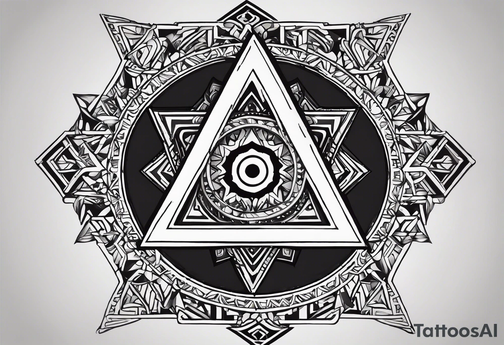 Its a pagan charm of the tetragrammaton to represent powerful the connection God is to Rebecca Sierra as a chosen one designed by God himself with female flair and simple and bold to be recognized as warning to all evil, to also provide love and protection tattoo idea