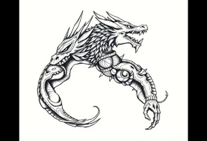cultura egipcia  y dragón ball z tattoo idea