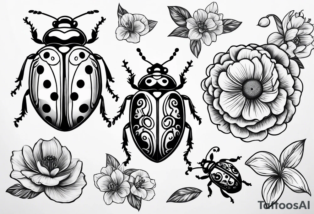 lady bug tattoo idea