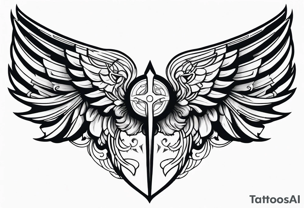 valkyrie wings symbol tattoo idea