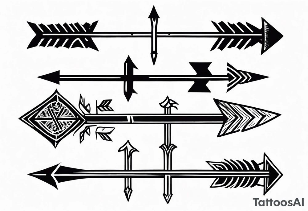three minimalistic parallel medieval arrows.
two arrows broken tattoo idea three minimalistic parallel medieval arrows.
two arrows broken tattoo idea