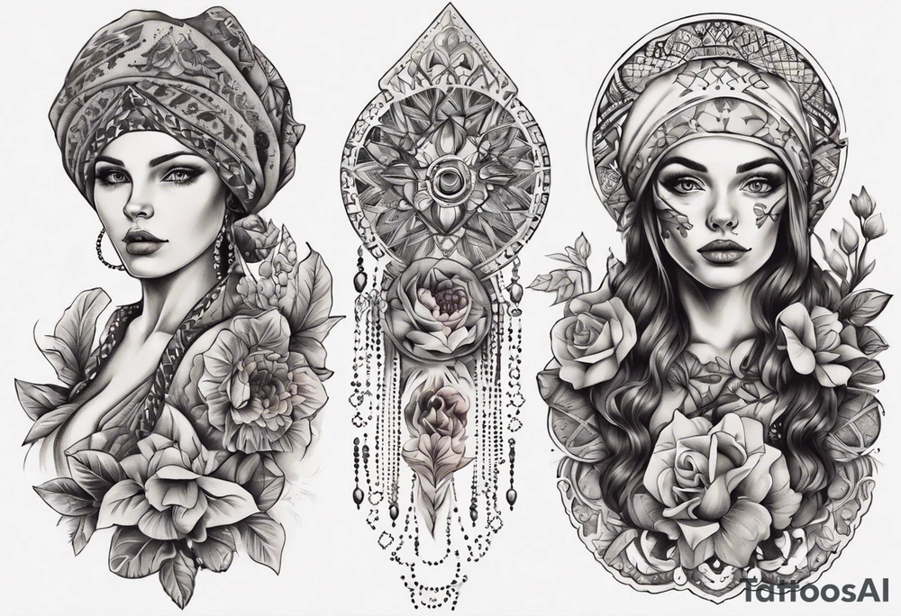 Beautiful Ukrainian Woman Forward tattoo idea