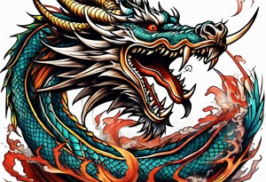 dragon tattoo idea