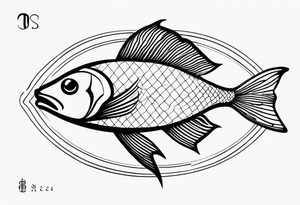 Signo de peixes zodiaco tattoo idea