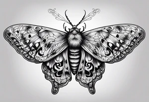 Death moth hand tattoo tattoo idea