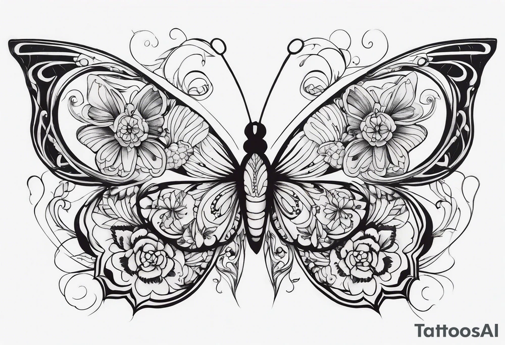 Butterflies tattoo idea