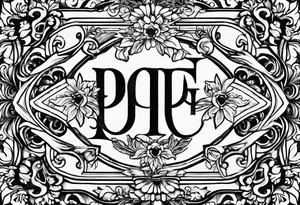 Sons initials PJ born August 29, 2020 tattoo idea