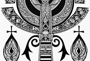 ankh, maori tattoo idea