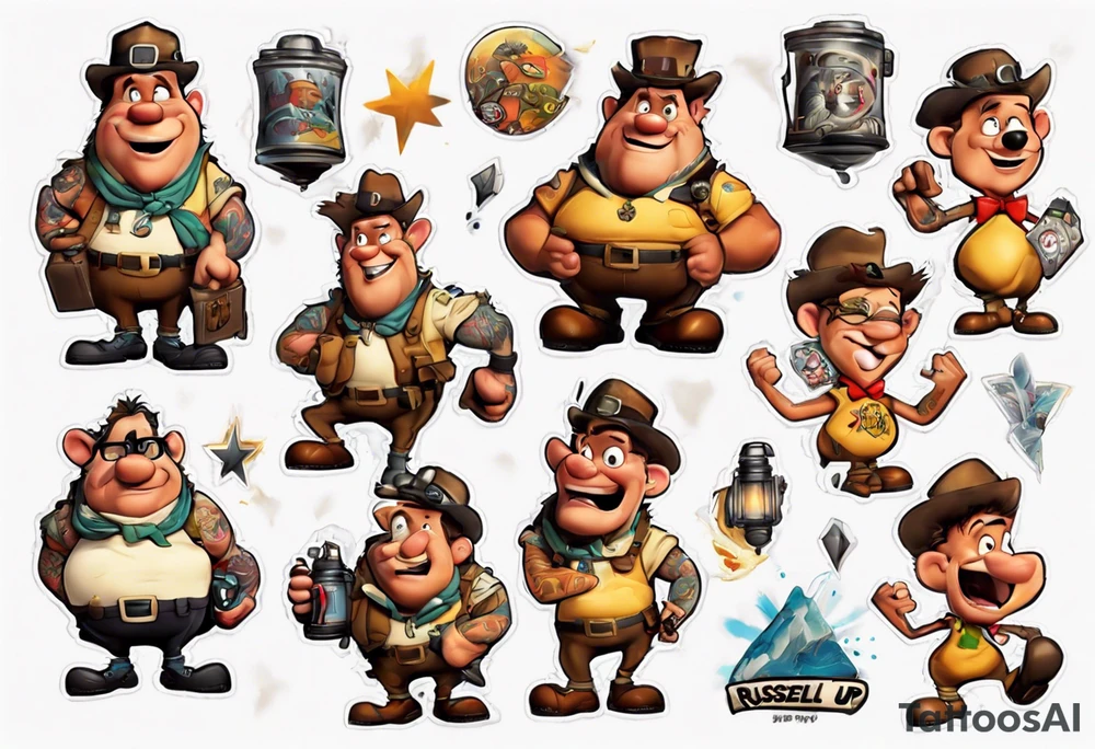 russell up! movie tattoo idea