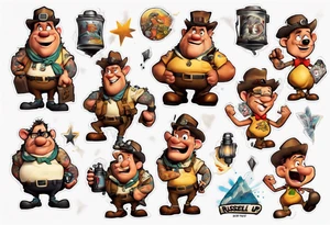 russell up! movie tattoo idea