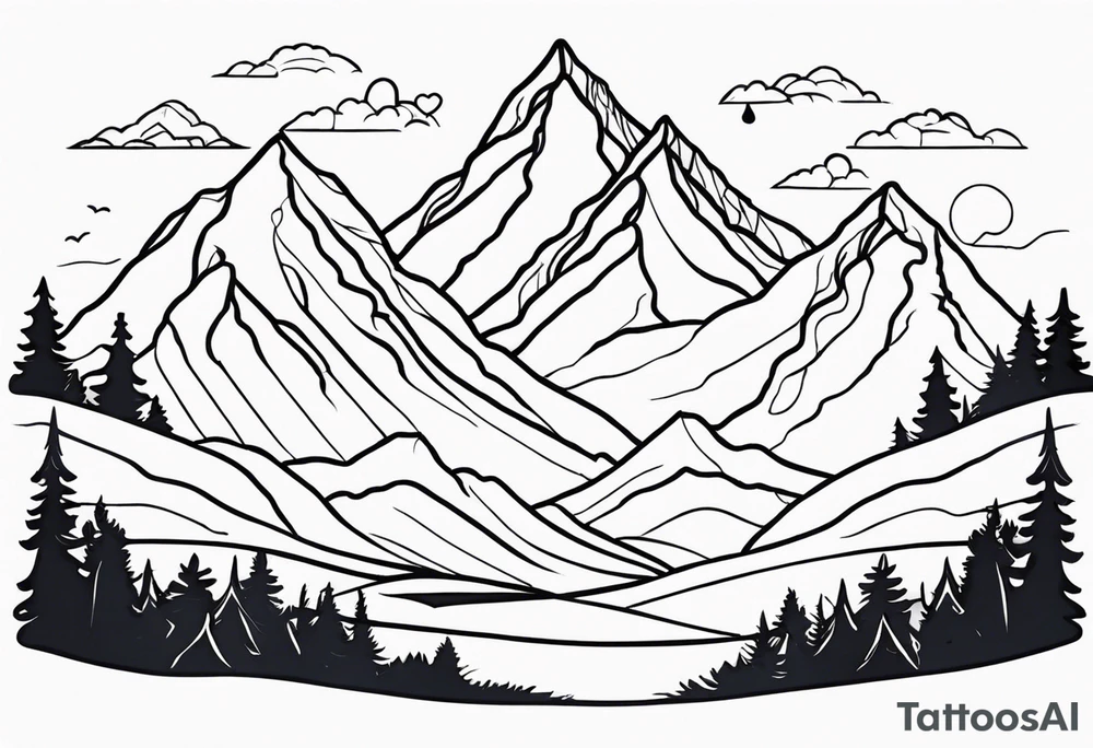 Family, Love, memories of family, mental health, mountains tattoo idea