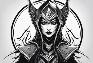 Phantom assassin from dota 2 tattoo idea