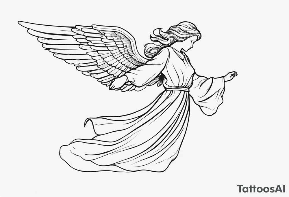 Angel falling out the sky tattoo idea