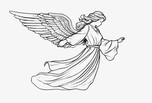 Angel falling out the sky tattoo idea