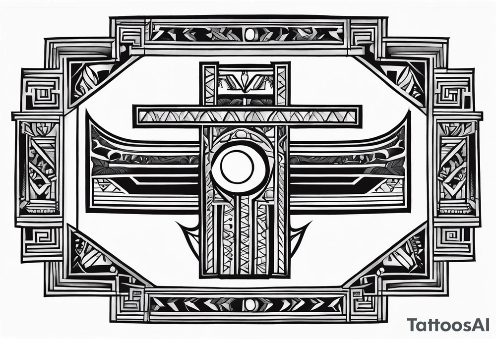 egyptian ank cross tattoo idea