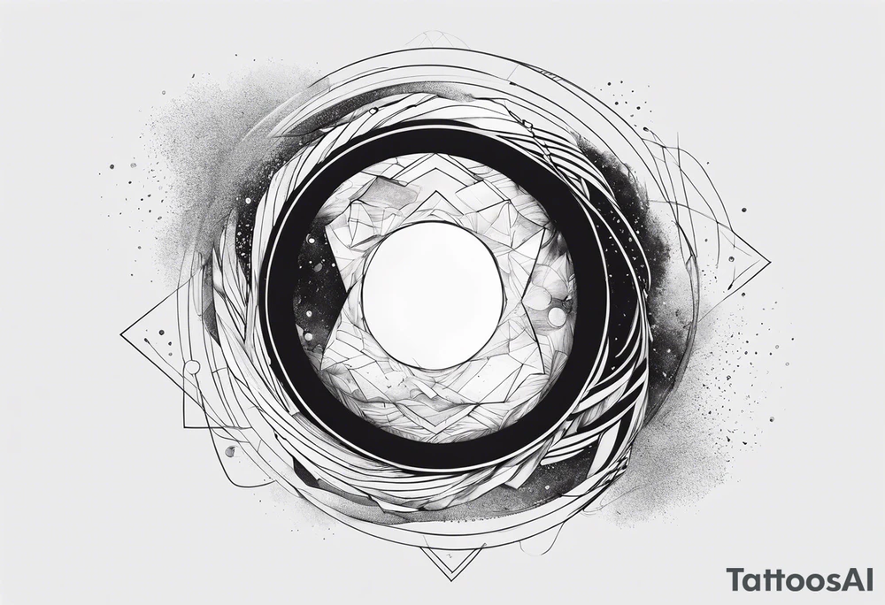 black hole absorbing things around put on my forearm tattoo idea