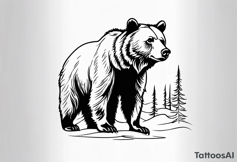 grizzly bear tattoo idea