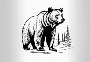 grizzly bear tattoo idea