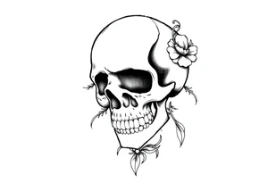Beauty, Gothic, skull tattoo idea