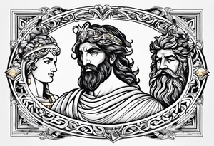 GREEK GODS tattoo idea