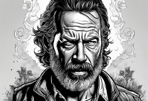 The walking dead rick small tattoo idea