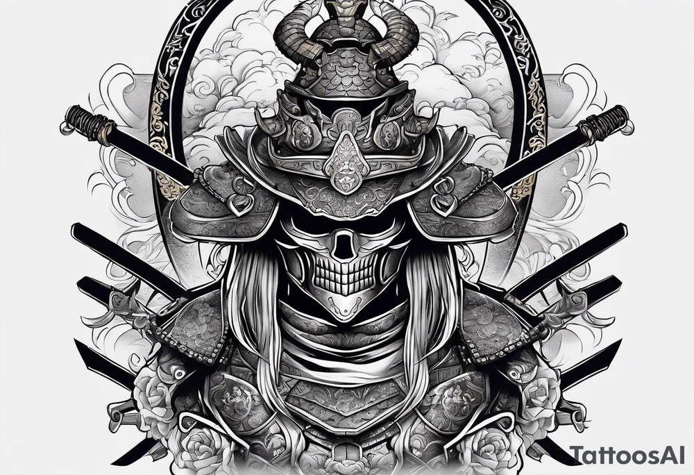 Samurai full armor tattoo idea