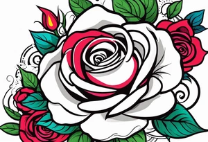 Rose tattoo idea