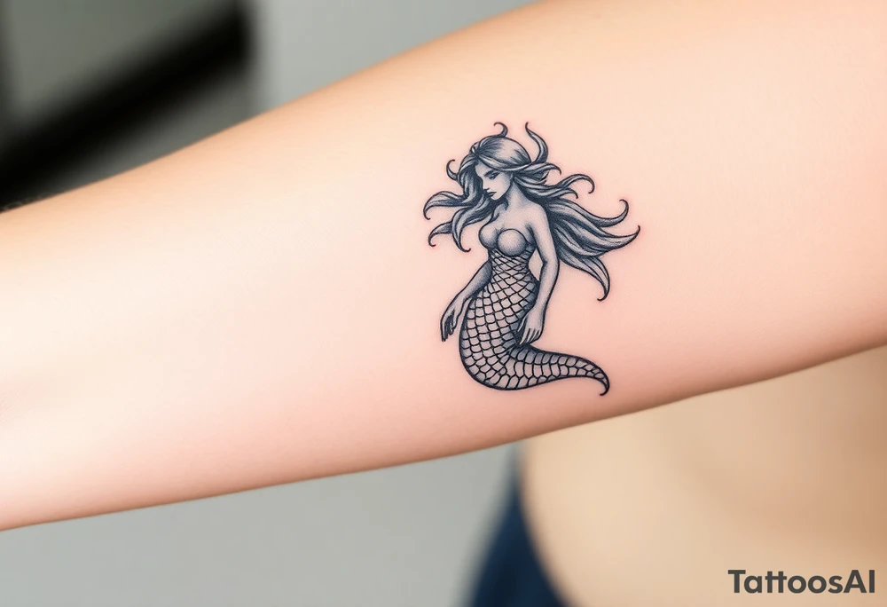 mermaid tattoo tattoo idea