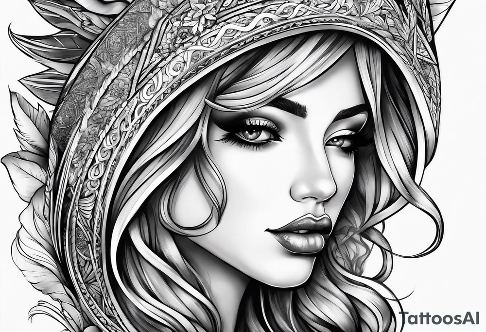 Christian woman tattoo idea
