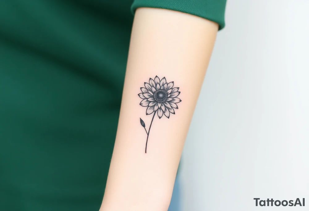 Mixing the symbol of astromelia and chrysanthemum tattoo idea