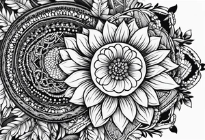 Elbow length lace glove tattoo idea