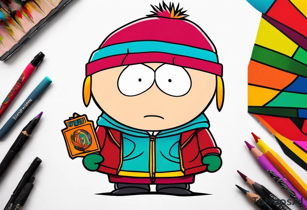 South Park tattoo of one of the characters tattoo idea