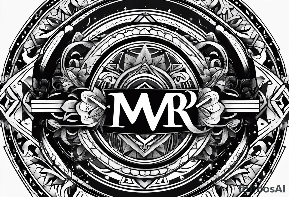 banner tattoo with letters 
MKB tattoo idea