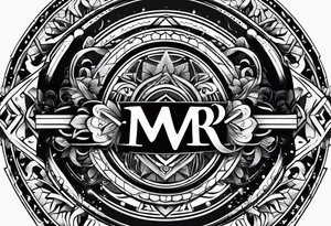 banner tattoo with letters 
MKB tattoo idea