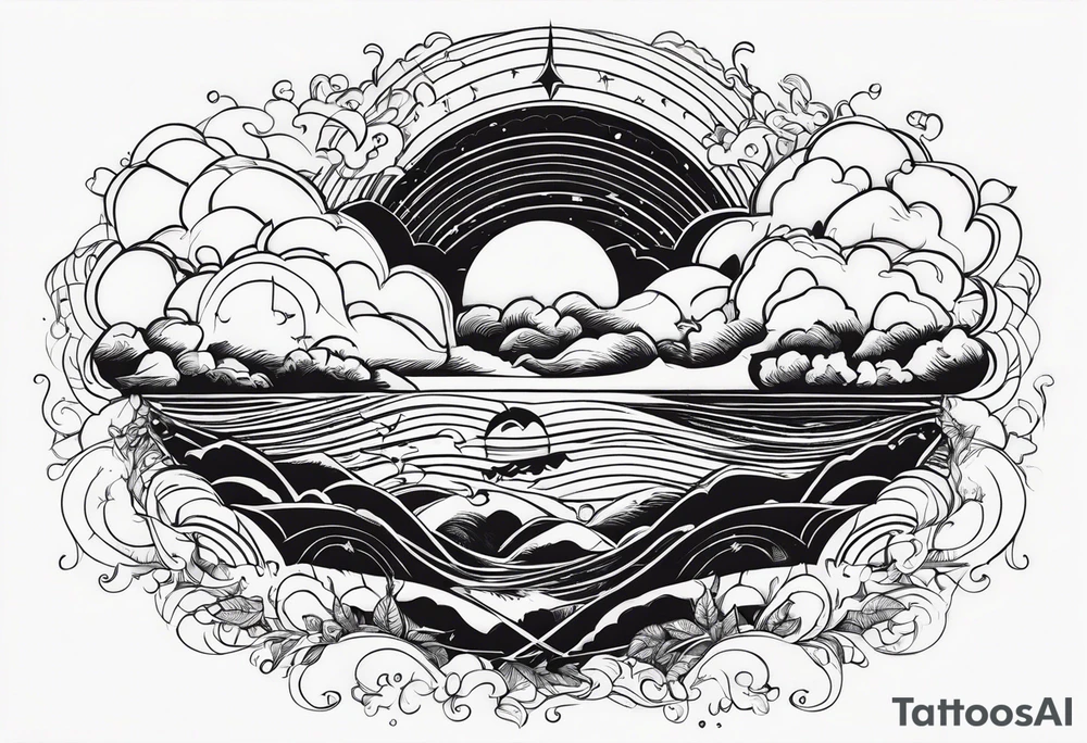 All living is storm chasing tattoo idea