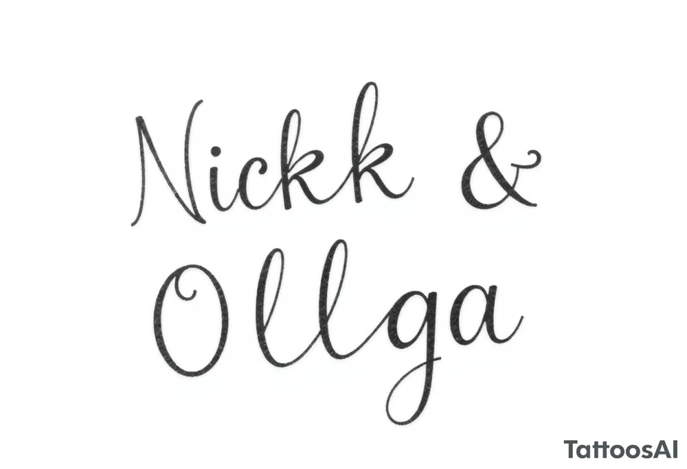 Nick & Olga tattoo idea