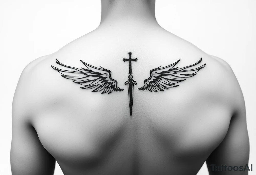 Create a minimalist black-ink tattoo design inspired by the philosophy of self-reliance and personal responsibility. The design should symbolize owning both successes and failures without crediting or blaming others, in an agnostic context. tattoo idea
