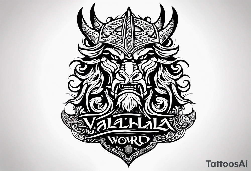 Valhalla sword shield viking ship dragon head tattoo idea Valhalla sword shield viking ship dragon head tattoo idea
