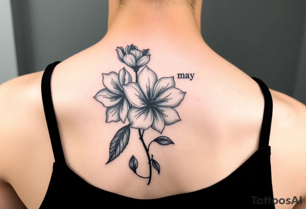 May birth flower tattoo idea