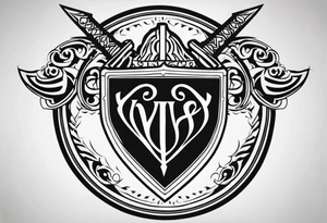 Valhalla  

 shield sword tattoo idea