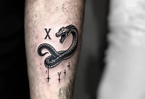 streetwear snake tattoo idea