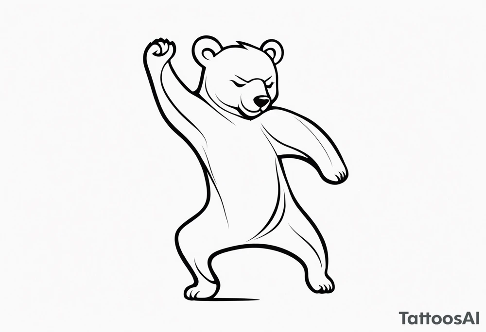 Dancing bear tattoo idea