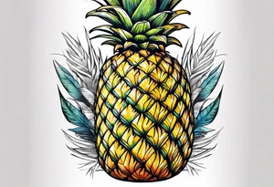 Pineapple tattoo idea